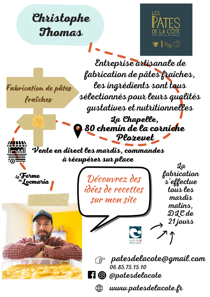 fiche producteur la ferme de locmariage Quimper