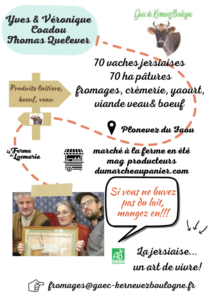 fiche producteur la ferme de locmariage Quimper