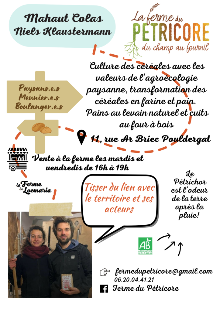 fiche producteur la ferme de locmariage Quimper